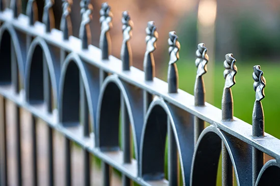 powder coated metal fence panels