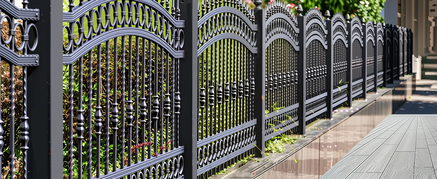 Metal fence panels