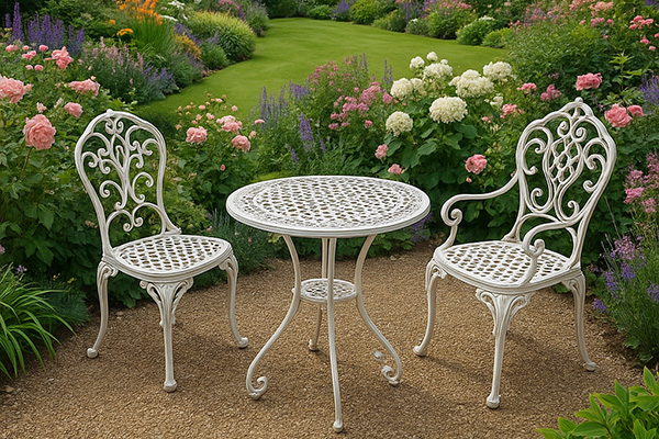 Metal white furniture